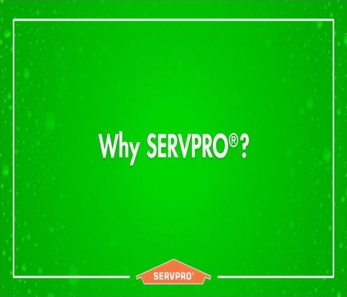 green background with question why SERVPRO